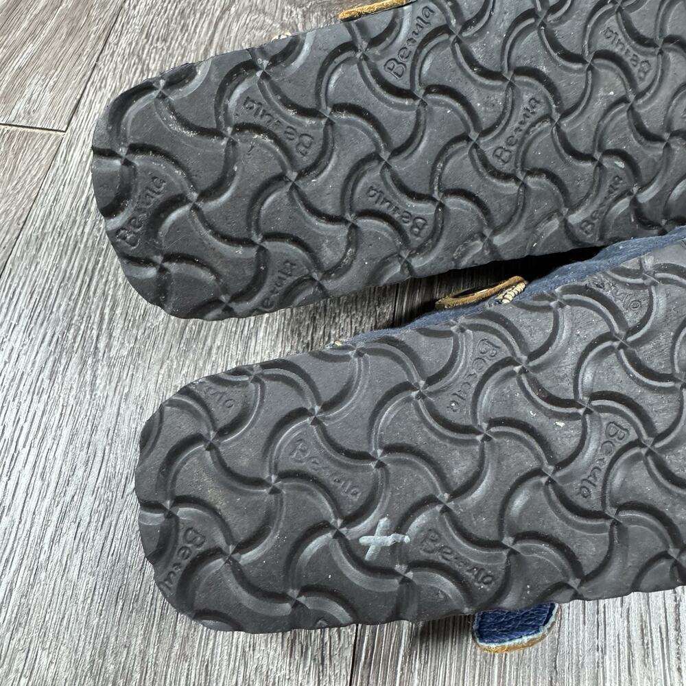 Betula by Birkenstock Floral Embroidered Canvas Clogs Mules Navy EU 36 W 5 - Picture 12 of 13